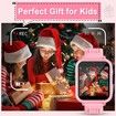 Kids Smart Watch Toddler Toy 24 Games Camera Video Recorder Music Pedometer Alarm Calculator Calendar Flashlight Birthday Gift Ages 3+ Pink