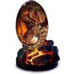 Dragon Eggs Clear Dragon Egg Resin Sculpture Handmade Fire Pocket Dragon Souvenir( Only Dragon Eggs)