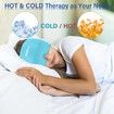 Form Fitting Head Gel Ice Cap Cold Therapy Ice Head Wrap Ice Pack Mask Cold Cap-Blue