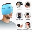Form Fitting Head Gel Ice Cap Cold Therapy Ice Head Wrap Ice Pack Mask Cold Cap-Blue