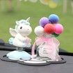 Car Accessories Dashboard Decoration Interior Decoration Swing Unicorn Desk Ornament Home Party Gift(Blue)