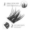 240 Clusters Lashes DIY Eyelash Extensions Anime Lashes Makeup Eyelash Clusters Extensions Individual Lashes Cluster at Home