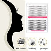 240 Clusters Lashes DIY Eyelash Extensions Anime Lashes Makeup Eyelash Clusters Extensions Individual Lashes Cluster  at Home