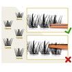 240 Clusters Lashes DIY Eyelash Extensions Anime Lashes Makeup Eyelash Clusters Extensions Individual Lashes Cluster at Home