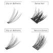 240 Clusters Lashes DIY Eyelash Extensions Anime Lashes Makeup Eyelash Clusters Extensions Individual Lashes Cluster at Home