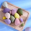 14pcs Complexion Sponge Makeup Blender Beauty Sponge Eggs For Touch Ups, Beauty Foundation Latex Free Liquid Foundation Powder Color Random Send