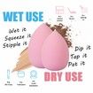14pcs Complexion Sponge Makeup Blender Beauty Sponge Eggs For Touch Ups, Beauty Foundation Latex Free Liquid Foundation Powder Color Random Send