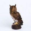 Garden Resin Owl Statue Outdoor Ornament Decor Yard Decor Owl Garden Accessories Outdoor Patio Lawn (17X10X7.5CM)