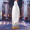Virgin Mary Statue,Little Mary Resin Religious Decoration, Suitable for Religious Decoration and Collection and Home Use(22X6.5X6.5CM)