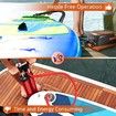 SUP Air Pump High Pressure Dual Stage Inflation Auto Off Deflation 16PSI 12V DC Car Connector Inflatable Stand Up Paddle Board Boat Intelligent