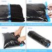6pcs No Vacuum or Pump Needed Press Roll Compression Bags Travel Essentials Packing Space Saver Bags Organizers 40x60cm
