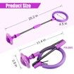 Ankle Skip Ball for Kids,Foldable Flash Wheel Skip Ball, Outside Game Toys for Kids & Adults, Gift for Boys & Girls Age 3+ (Purple)