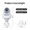 3In1 Hd Wifi Smoke Alarm Detector Monitoring Camera Bulb Lighting 360 Degree Viewing Angle 2 Way Voice Night Vision Humanoid Tracking