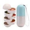 Weekly Pill Organizer,Damp Proof Pill Box,Portable Pocket Pill Box Dispenser for Outdoors Travel for Trip Vacation Men Women Gift