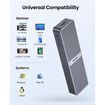 ORICO Aluminum M.2 NVMe SSD Enclosure to USB C USB 3.2 or 3.1 Gen 2 External Adapter 10Gbps