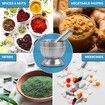 Grinder Pill Crusher 304 Stainless Steel Mortar Pestle Medicine Non-Slip Splitter Fine Powder Seniors Kitchen Dogs Pets Tool