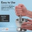 Grinder Pill Crusher 304 Stainless Steel Mortar Pestle Medicine Non-Slip Splitter Fine Powder Seniors Kitchen Dogs Pets Tool