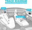 Baby Car Mirror 4.3 HD Night Vision Function Car Mirror Display, Safety Car Seat Mirror Camera Monitored Wide Crystal Clear View