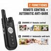 Remote Control Automatic Dog Training Collar 2600ft Bark Collar Waterproof Anti Barking Collar for Dogs.
