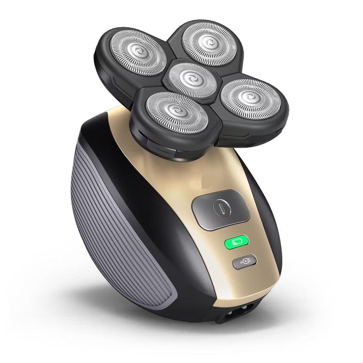 The FlexSeries Electric Head Hair Shaver,Ultimate Mens Cordless Rechargeable Wet/Dry Skull & Bald Head Waterproof Razor with Rotary Blades,Clippers,Nose Trimmer,Brush,Massager