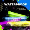 6X Emergency Bright Glow Sticks Camping, Hiking Glow Stick Lights for Parties and Kids Activities Blackout Or Storm Ready Use 1.5x1.5cm