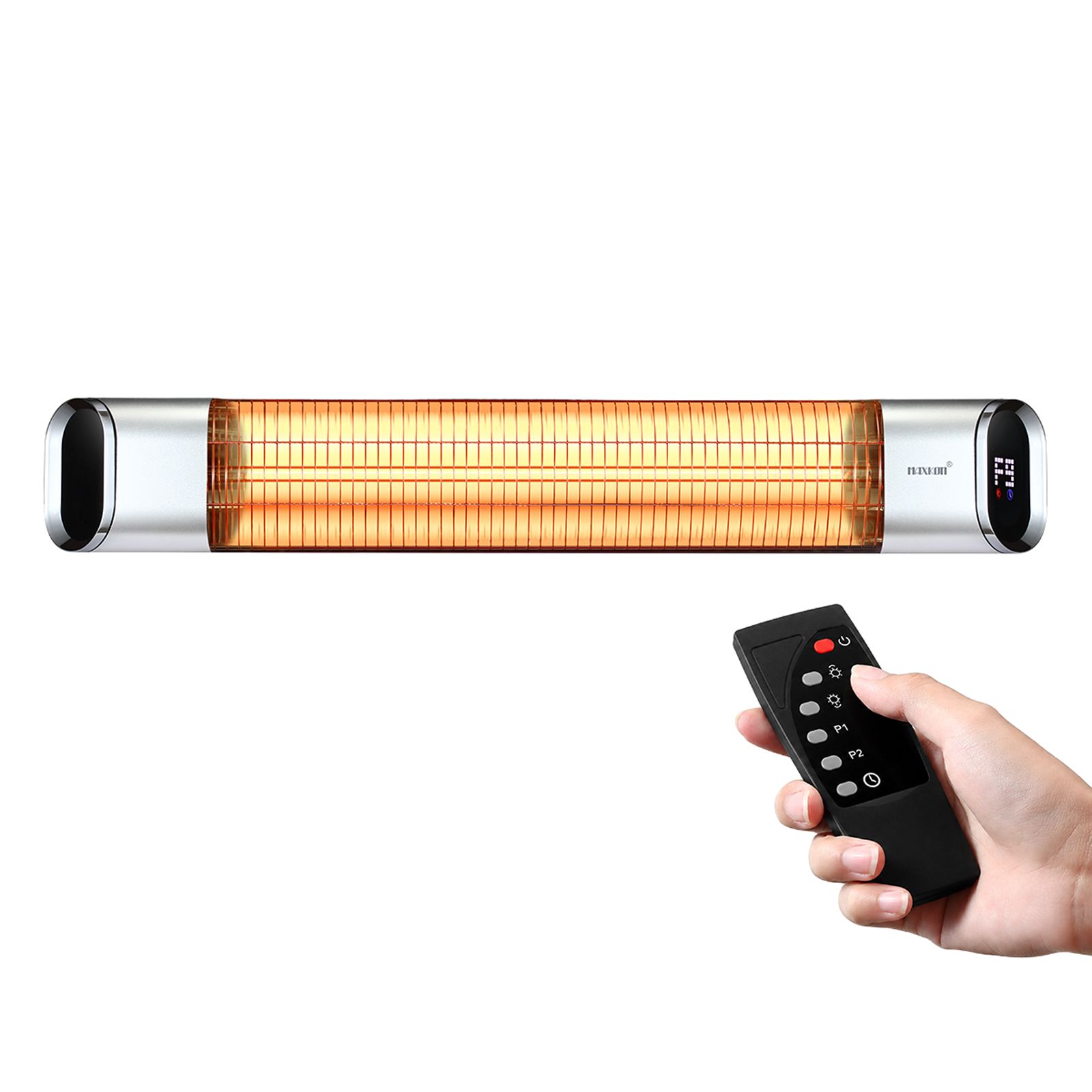 Maxkon 2000W Carbon Fibre Infrared Heater Indoor Outdoor Heater Electric Patio Instant Heater with Remote Control