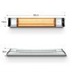 Maxkon 2000W Carbon Fibre Infrared Heater Indoor Outdoor Heater Electric Patio Instant Heater with Remote Control
