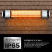 Maxkon 2000W Carbon Fibre Infrared Heater Indoor Outdoor Heater Electric Patio Instant Heater with Remote Control