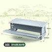 Auto Chicken Feeder Poultry Chook Food Feeding Automatic Treadle Dispenser Rat Water Proof Galvanised Steel Self Opening Coop 9L Petscene