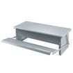 Auto Chicken Feeder Poultry Chook Food Feeding Automatic Treadle Dispenser Rat Water Proof Galvanised Steel Self Opening Coop 9L Petscene