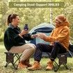 Foldable Camping Stool with Side Pocket Portable Seat Oxford Cloth Widening for Travel Camping Fishing Hiking Gardening Picnic Beach BBQ Outdoor
