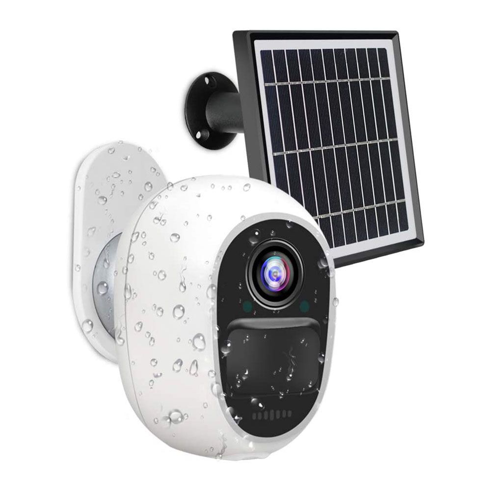 Wireless Outdoor Security Camera, Rechargeable Battery Operated 2.4GHz WiFi 1080P Home CCTV Surveillance Camera, PIR Motion Detection, 2-Way Audio