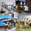 Wireless Outdoor Security Camera, Rechargeable Battery Operated 2.4GHz WiFi 1080P Home CCTV Surveillance Camera, PIR Motion Detection, 2-Way Audio