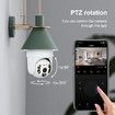 3MP 2K Camera with E27 Socket, Wireless PTZ Security Camera, Auto Motion Tracking, Two-Way Audio, Night Vision, Tuya 360 Degree Panoramic WiFi IP Camera