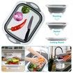 Collapsible Cutting Board Chopping Basin Kitchen Foldable Camping Dishes Sink Space Saving Storage Basket for BBQ Picnic Camping Outdoor
