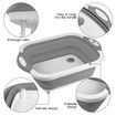 Collapsible Cutting Board Chopping Basin Kitchen Foldable Camping Dishes Sink Space Saving Storage Basket for BBQ Picnic Camping Outdoor