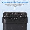 Bathroom Touchless Trash Can 2.2 Gallon Smart Automatic Motion Sensor Rubbish Can with Lid Electric Waterproof Narrow Small Garbage Bin (Black)