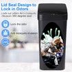 Bathroom Touchless Trash Can 2.2 Gallon Smart Automatic Motion Sensor Rubbish Can with Lid Electric Waterproof Narrow Small Garbage Bin (Black)