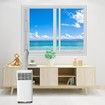 Portable Air conditioner Window Kit Adjustable 67-220cm Vertical/Horizontal Sliding Window Seal Kit Plate for AC Unit Suitable for 130/150mm hose