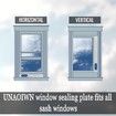 Portable Air conditioner Window Kit Adjustable 67-220cm Vertical/Horizontal Sliding Window Seal Kit Plate for AC Unit Suitable for 130/150mm hose