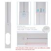 Portable Air conditioner Window Kit Adjustable 67-220cm Vertical/Horizontal Sliding Window Seal Kit Plate for AC Unit Suitable for 130/150mm hose