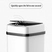 12L USB Rechargeable Automatic Sensor Dustbin Smart Trash Can Kitchen Bin for Bathroom Bedroom