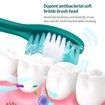 Electric Tooth Cleaner,  Dental Calculus Remover,Tooth Scraper Teeth Cleaning Kit with 3 Cleaning Heads, 5 Modes, Oral Mirror, Green