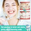 Electric Tooth Cleaner, Dental Calculus Remover,Tooth Scraper Teeth Cleaning Kit with 3 Cleaning Heads, 5 Modes, Oral Mirror, White