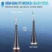 Electric Tooth Cleaner, Dental Calculus Remover,Tooth Scraper Teeth Cleaning Kit with 3 Cleaning Heads, 5 Modes, Oral Mirror, Black