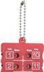 2pcs Score Counter,Golf Stroke Counter Golf Score Card Counter Red