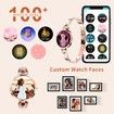Smart Watch for Women, Fashion Fitness Tracker for Women IP67 Waterproof, Rose Gold