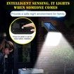 Solar Light Outdoor 54 COB LED Motion Sensor Light, 2400mah Wide Angle Illumination, 3 Modes Wireless Security Wall Lighting