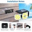 Solar Light Outdoor Motion Sensor 3 Heads Lights Solar Powered, COB LED Flood Light Motion Detected Spotlights IP67 Waterproof