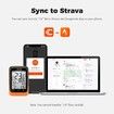 Bike Computer GPS Wireless ANT+ Cycling Computer GPS with Bluetooth with Speedometer with Auto Backlight IP67-Orange